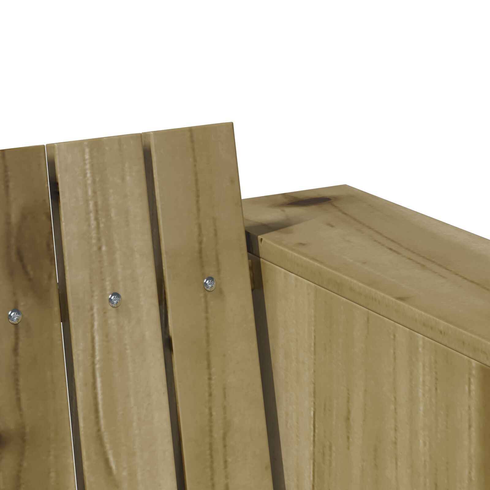 Canapea de grădină cu 3 locuri 185.5x60x62 cm din lemn de pin impregnat [4]