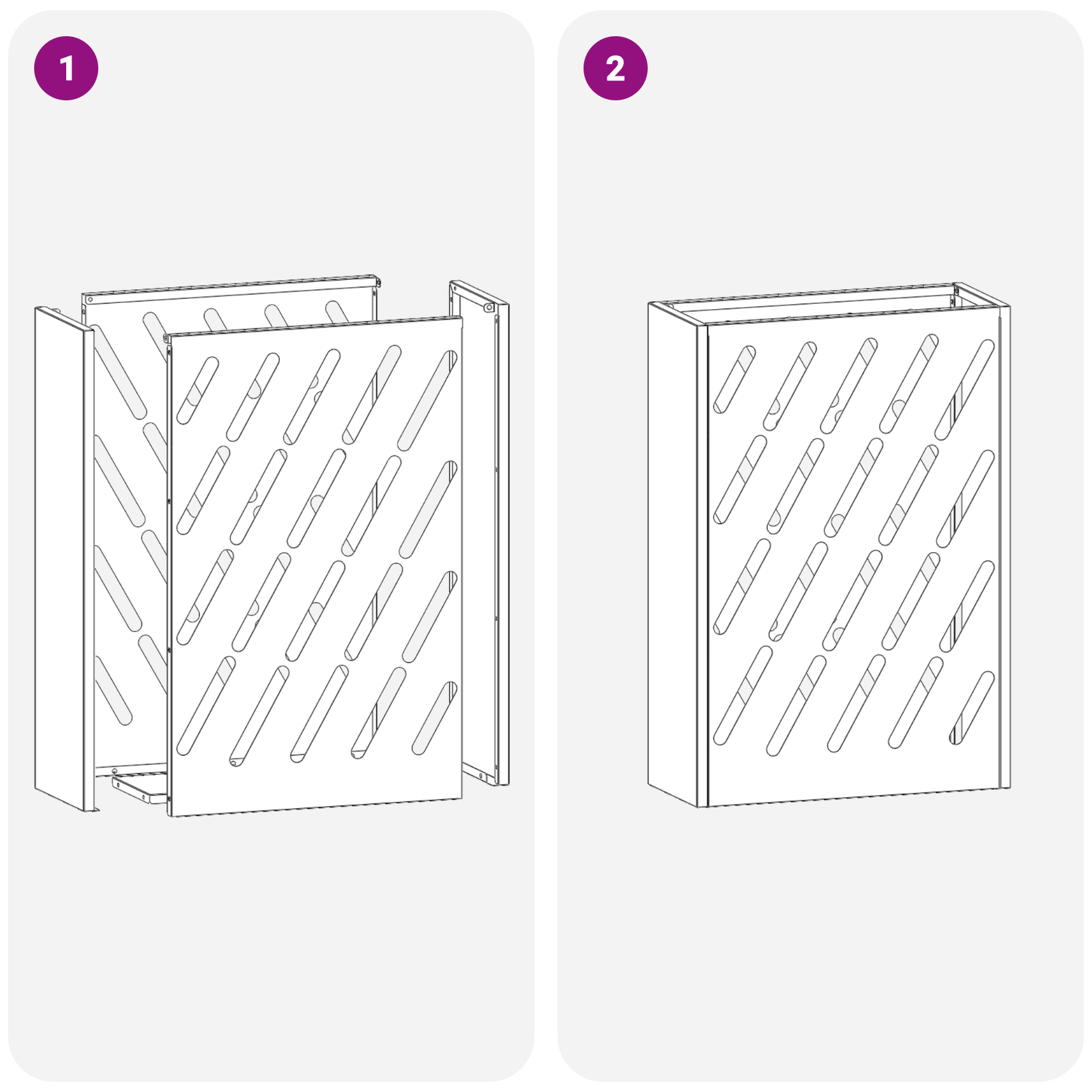 Suport pentru Umbrele Alb Metal Compact Inserții Decorative [5]