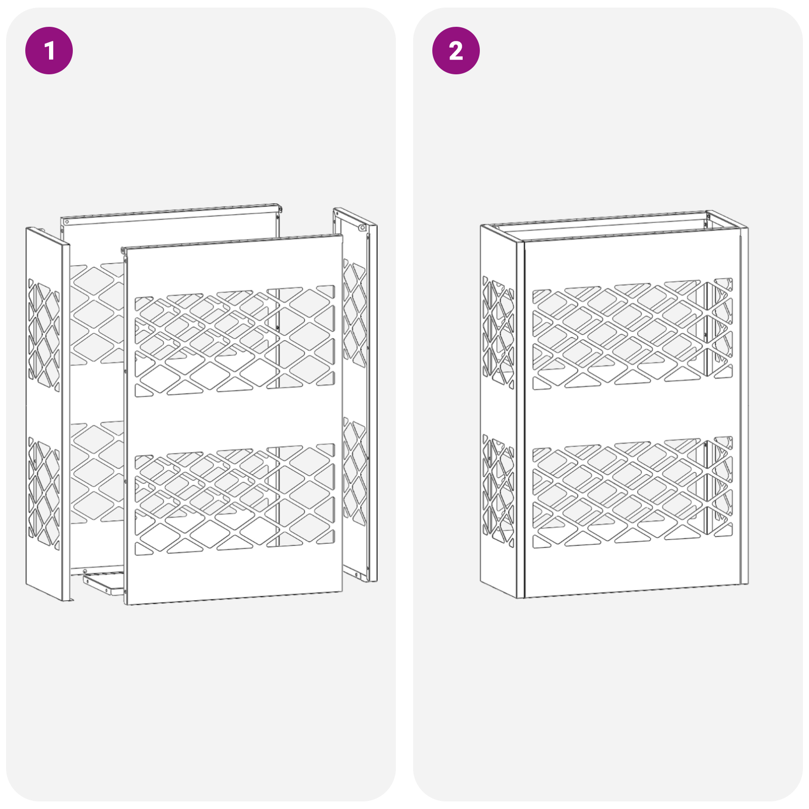 Suport umbrele Roz Metal Standard Inserții decorative [5]