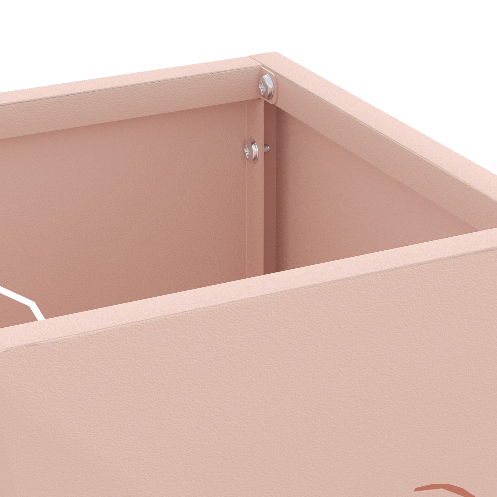 Suport pentru umbrele Roz Metal Mediu Dreptunghiular Modern [3]