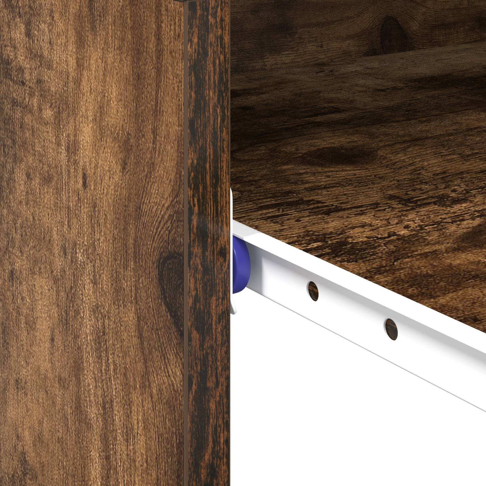 birou de calculator stejar afumat plăci aglomerate compact simplu [9]