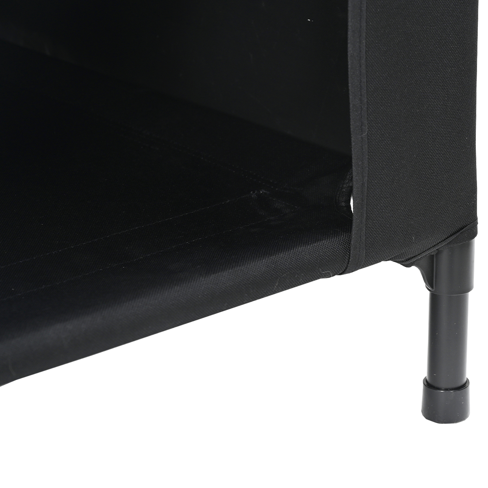 Căsuță pentru câini Neagră din țesătură Oxford și Oțel [5]