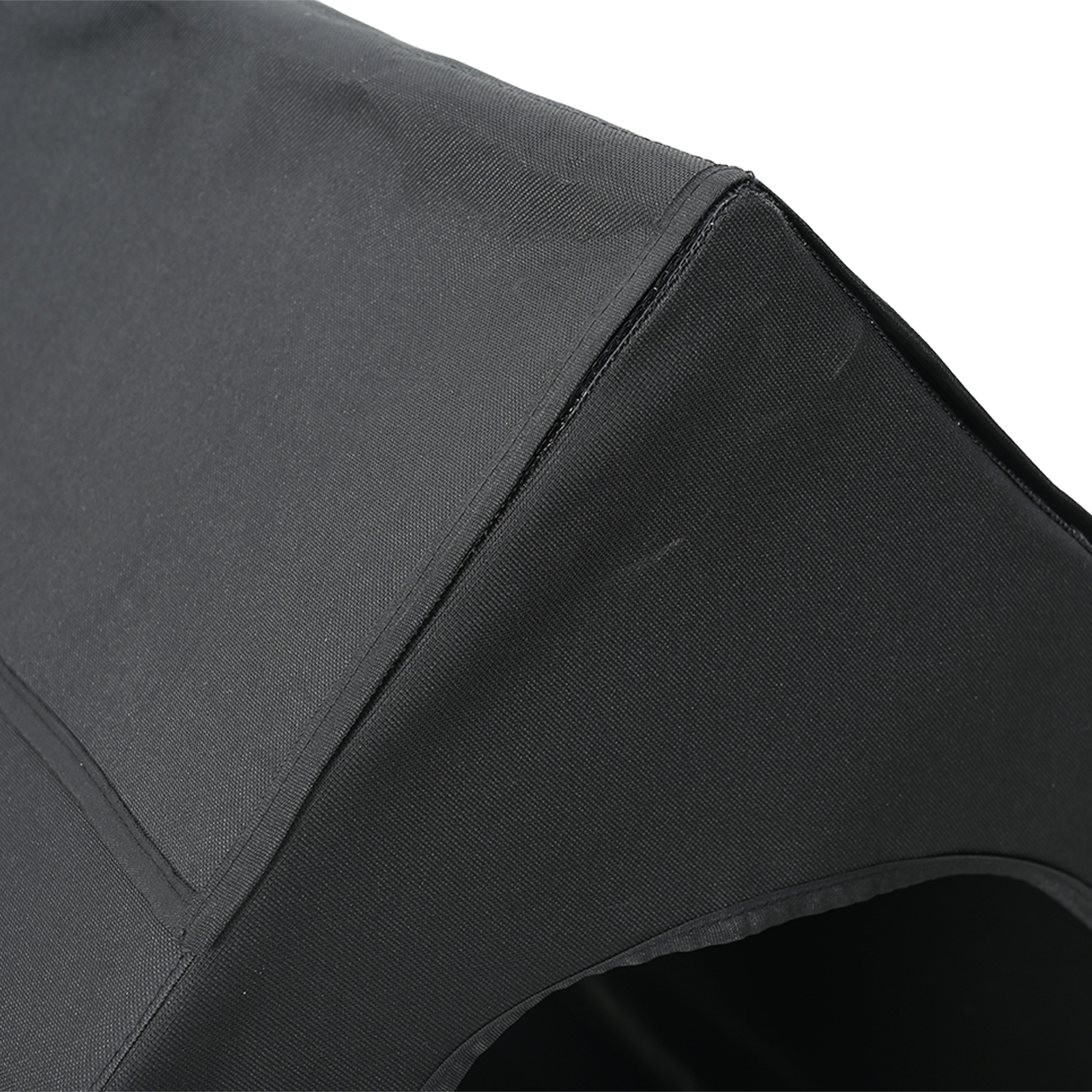 Căsuță pentru câini Neagră din țesătură Oxford și Oțel [6]