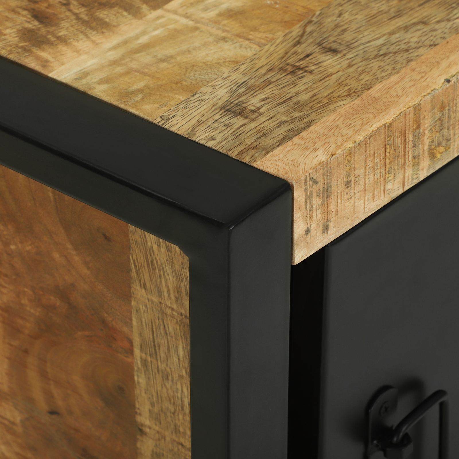 Cabinet de perete pentru baie 40x30x40 cm Lemn solid Mango brut [8]