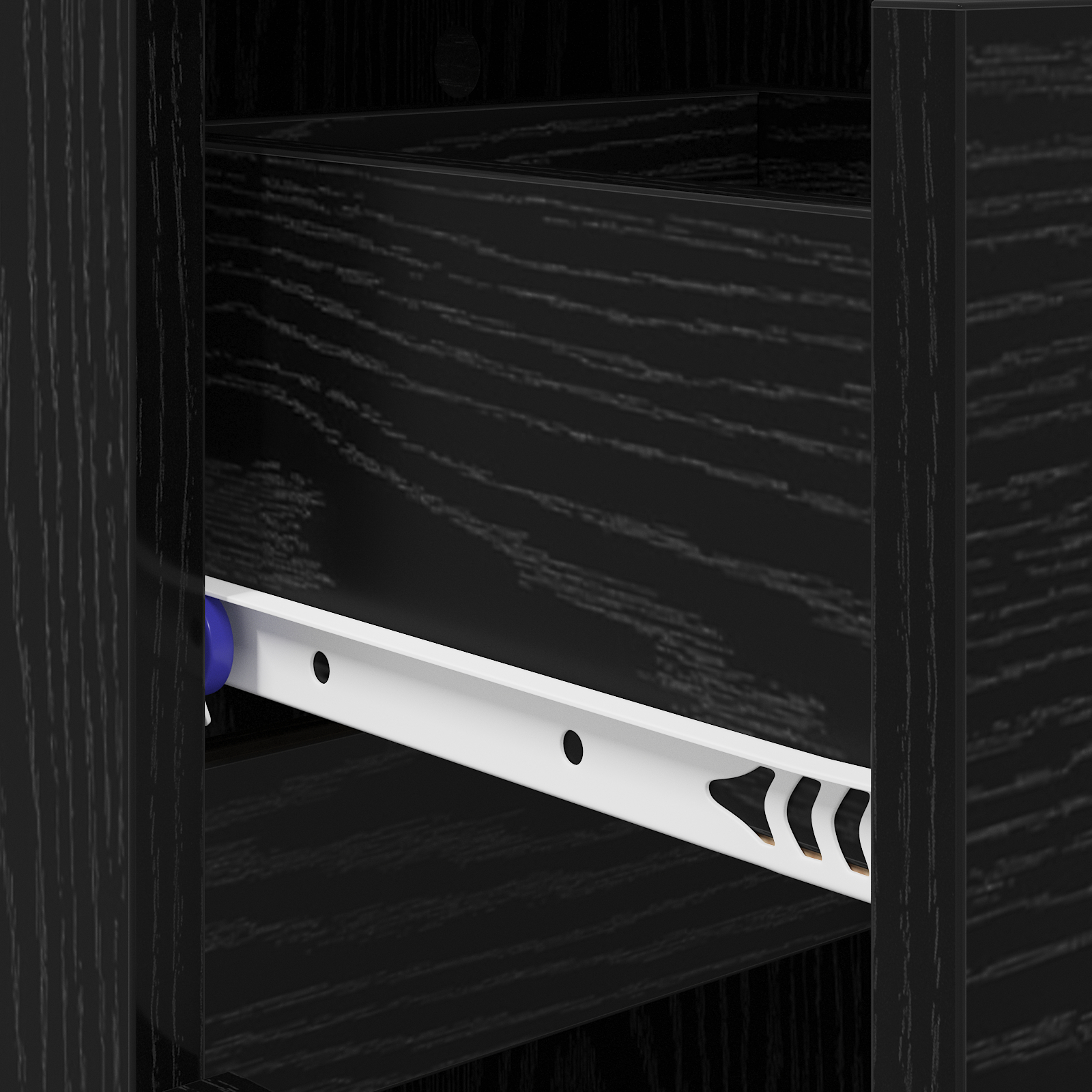 Cabinet pentru Pantofi Stejar Negru 100.5x28x100 cm Lemn prelucrat [10]