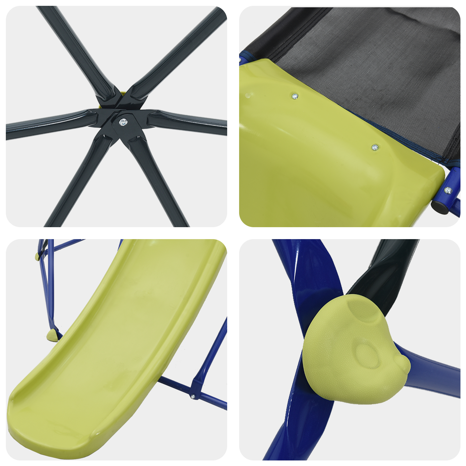 Dome de escaladă cu tobogan pentru copii 3-10 ani 247 cm 200 kg [6]