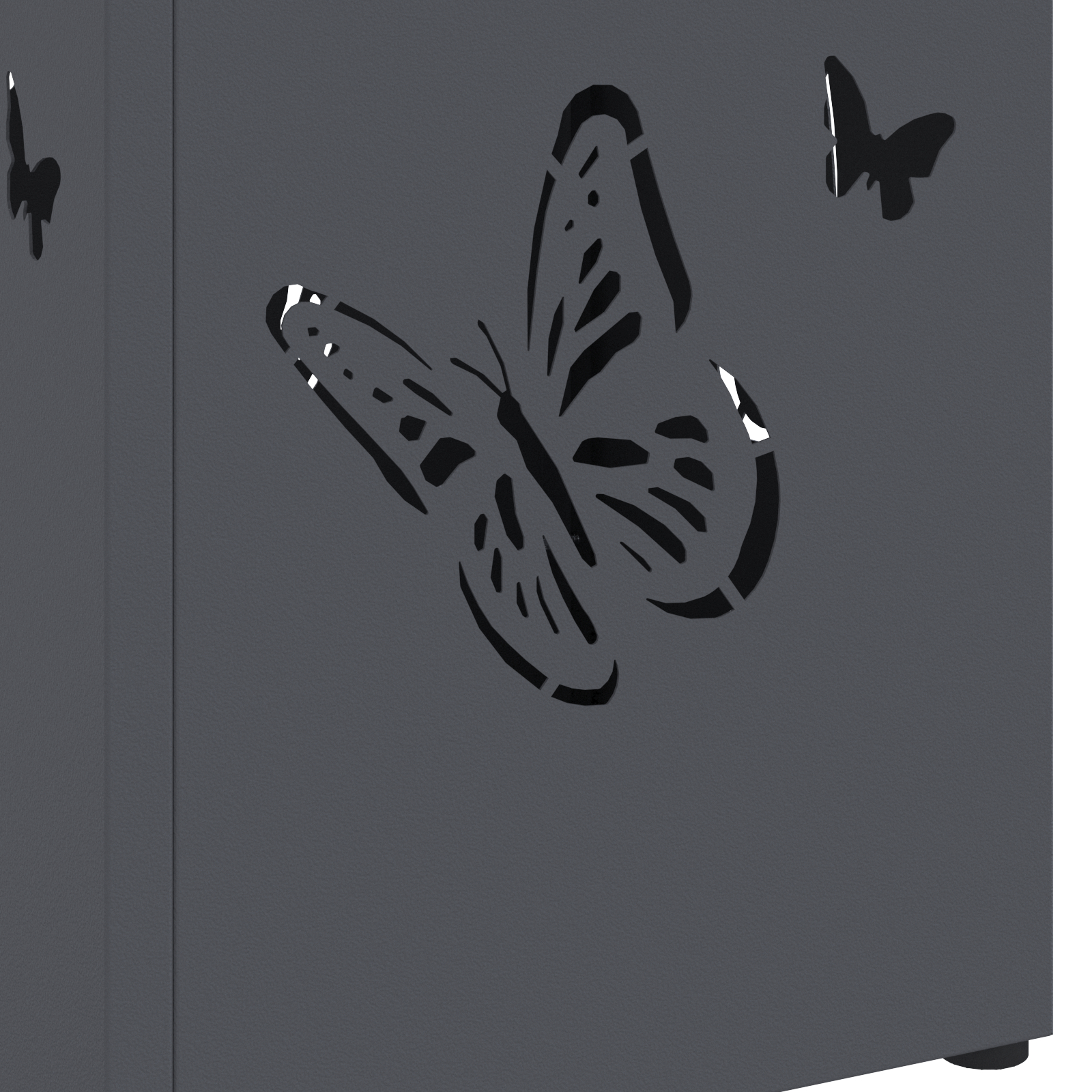 Suport de umbrele Antracit Metal Mediu Inserții Decorativa [4]