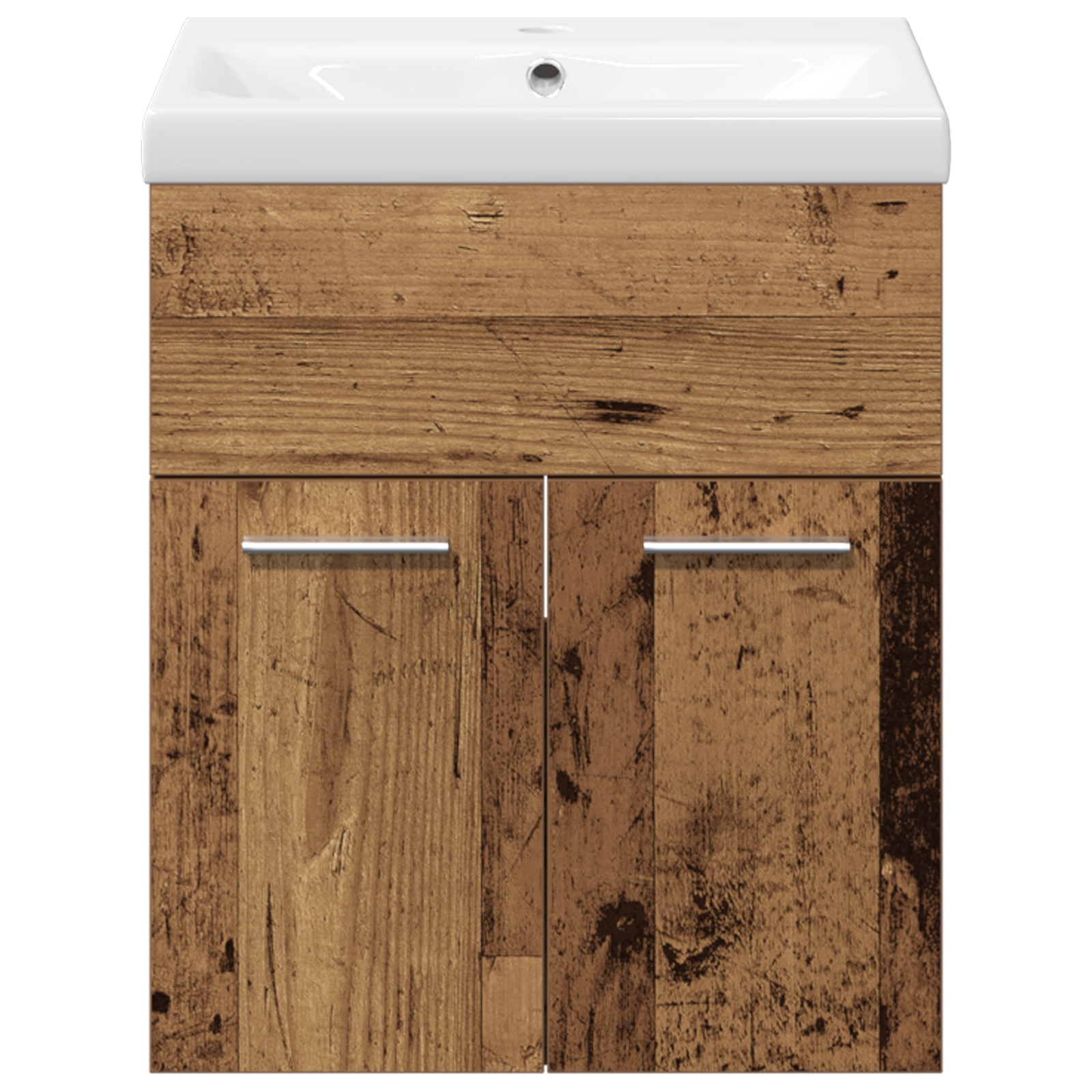 Set Mobilier Baie din 3 Piese Lemn Vechi [6]