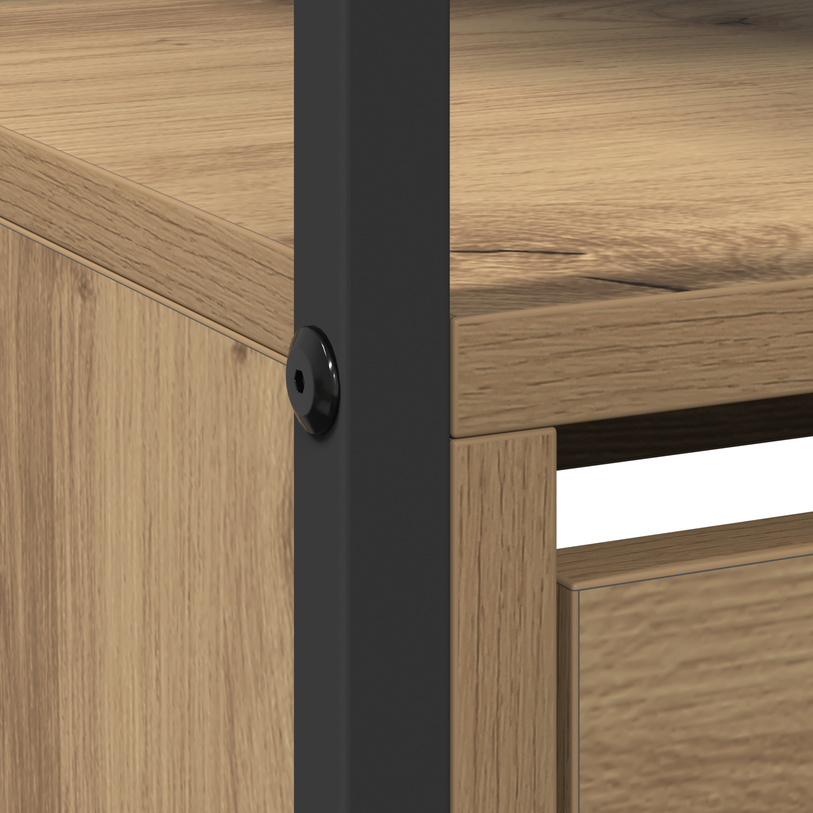 Cabinet pantofi cu 4 sertare flip Stejar Artisan 100x34x112 cm [8]