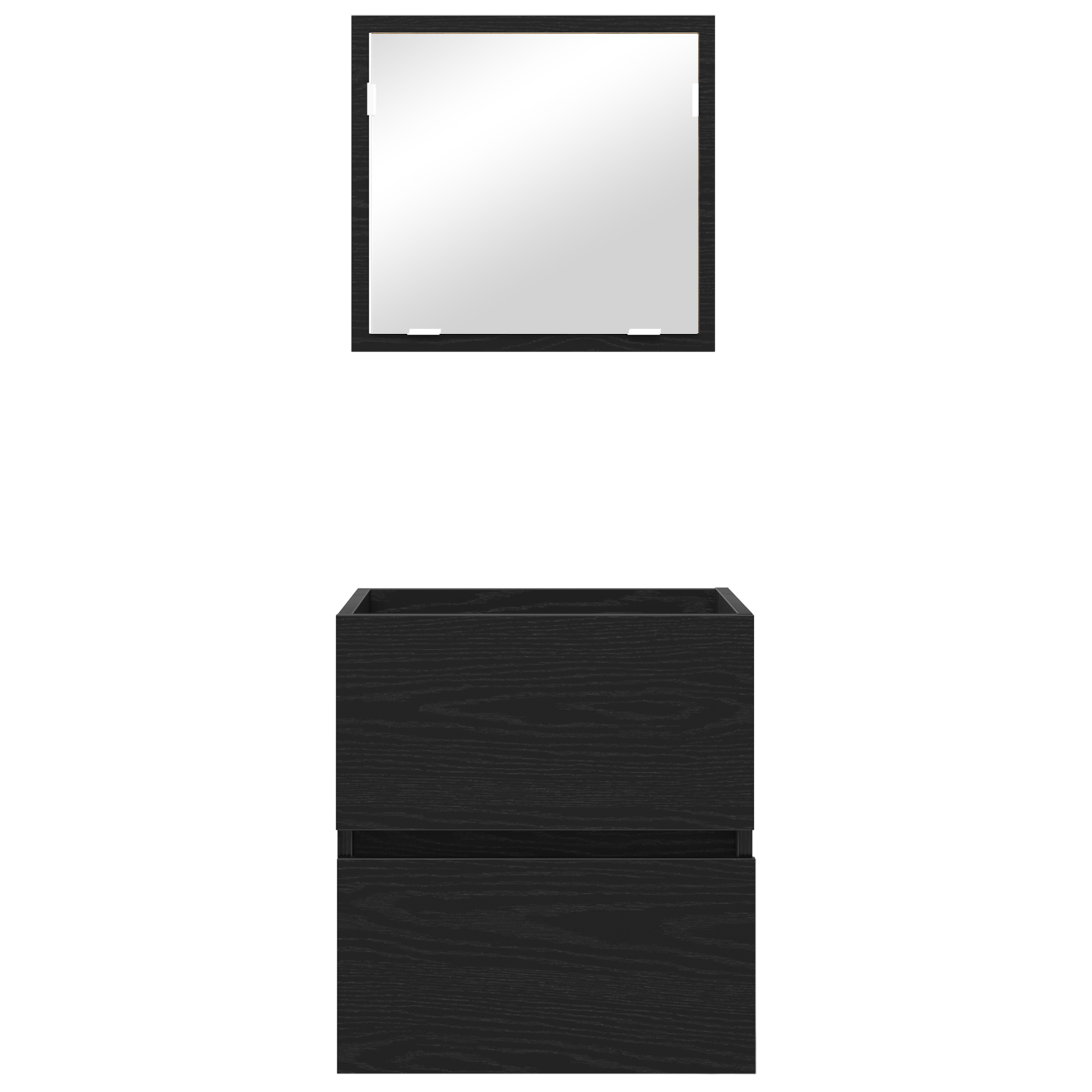 Cabinet de depozitare pentru baie - Stejar negru Lemn procesat [7]