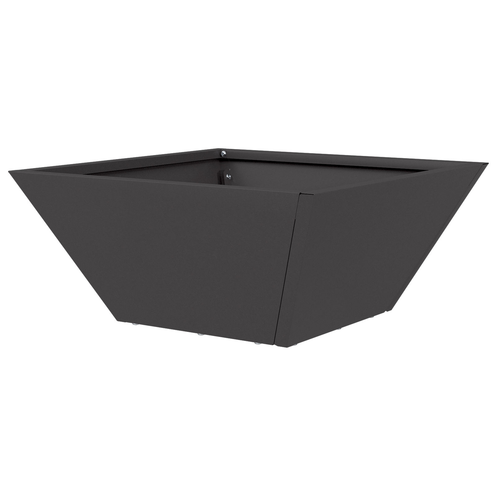 Ghiveci Metalic Negru Metal 35 x 35 x 15 cm Rezistent Pătrat [6]