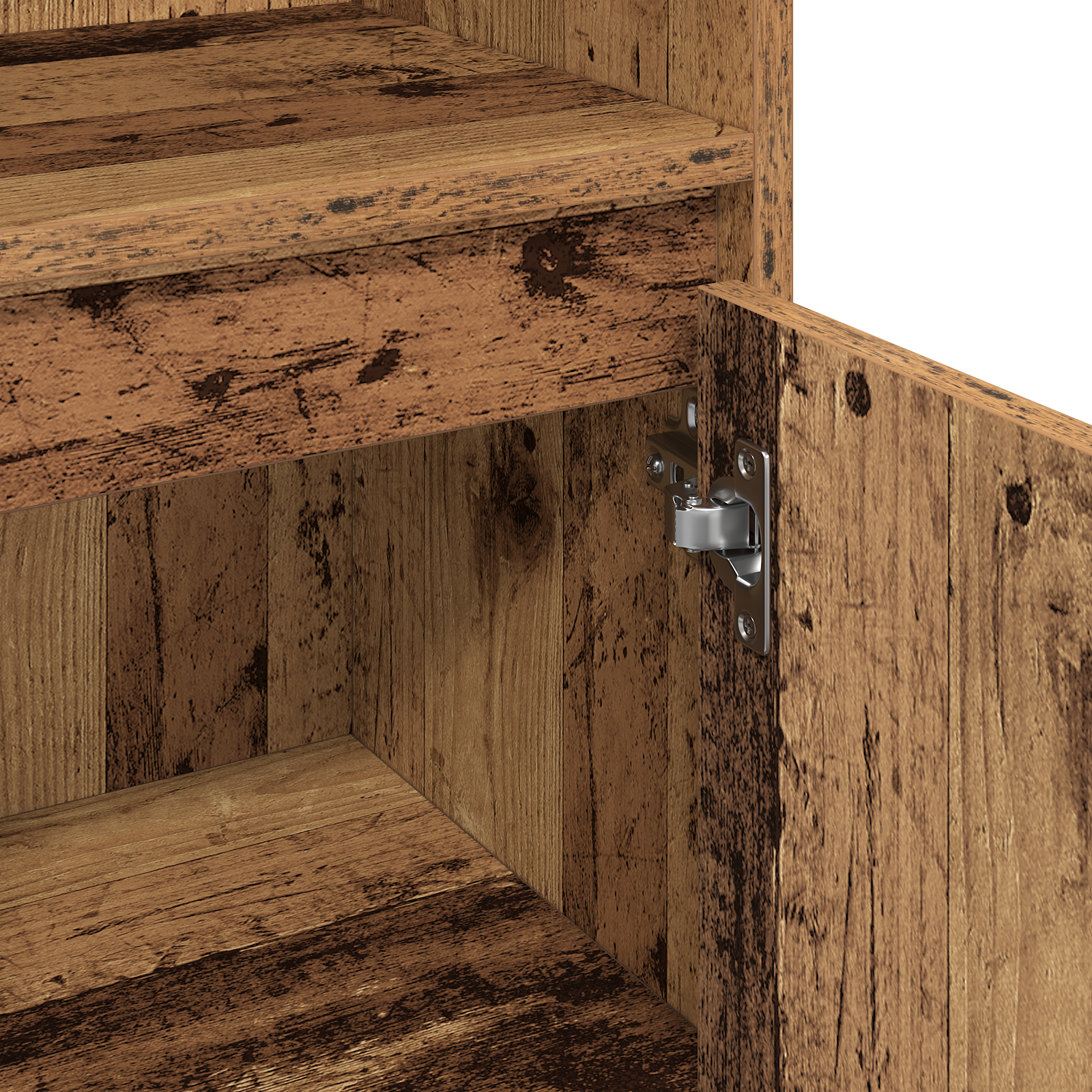 Set Mobilă Baie în 3 Piese Lemn Vechi Lemn Ingineresc [8]