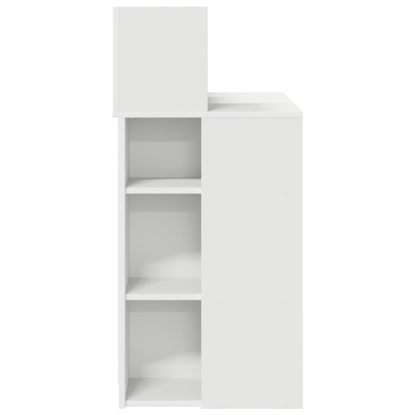 Birou Alb 90x48x101.5 cm Lemn prelucrat [5]