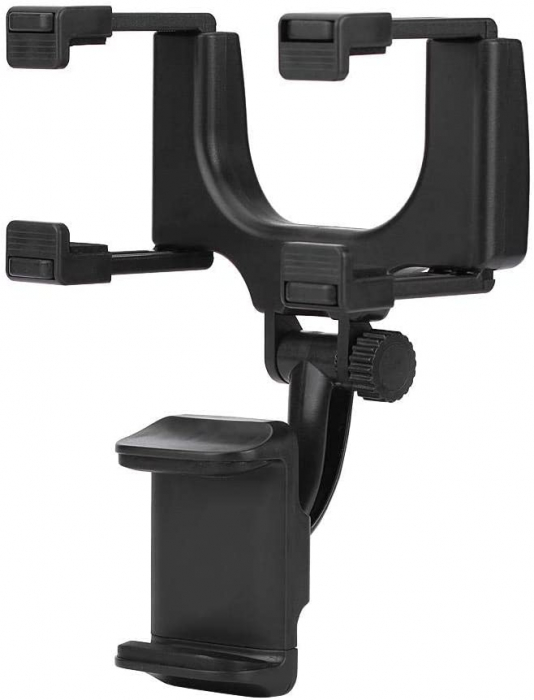 Suport telefon auto negru din plastic 360° Tbest [3]
