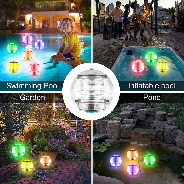 Set de 2 becuri led cu energie solara [7]