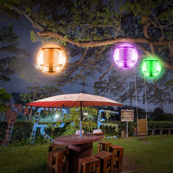 Set de 2 becuri led cu energie solara [5]