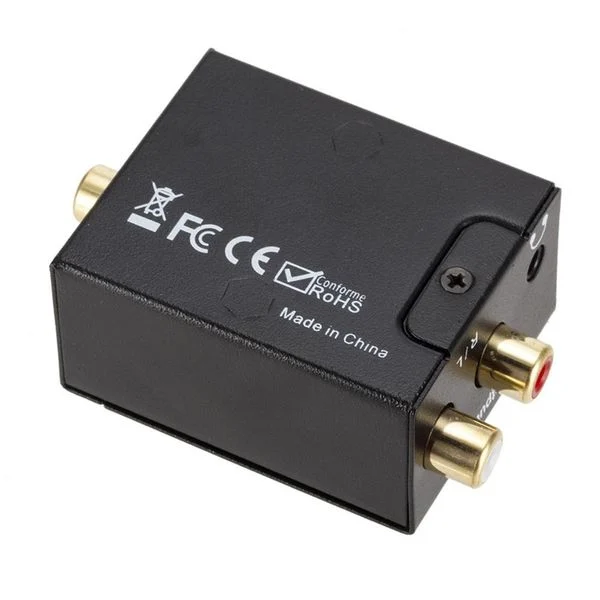 Convertor audio digital-analogic cu intrări TOSLINK optic + S/PDIF și Coaxial la RCA [5]