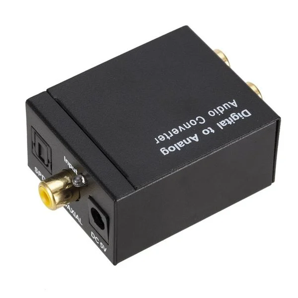 Convertor audio digital-analogic cu intrări TOSLINK optic + S/PDIF și Coaxial la RCA [2]