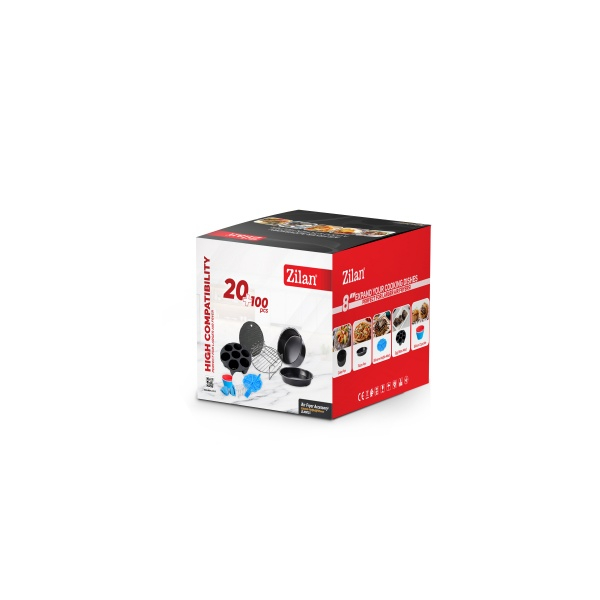 Set de 11 accesorii  pentru friteuza cu aer, diametru 18 cm [23]