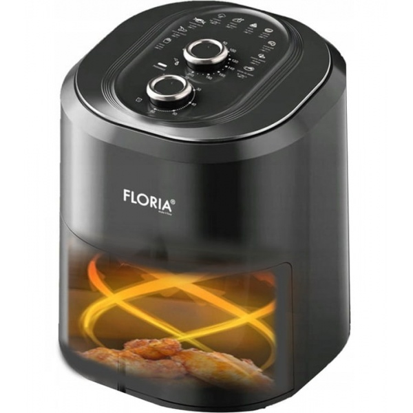 Friteuza cu aer cald  Neagra, putere 1360W, Capacitate 6 Litri, temperatura reglabila [6]