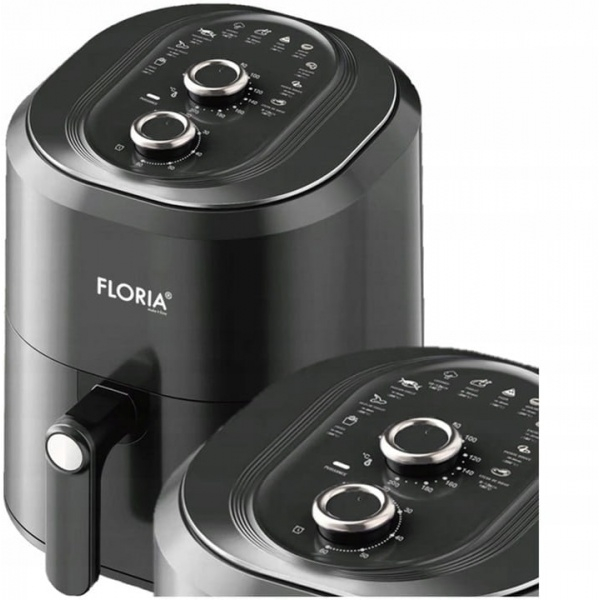 Friteuza cu aer cald  Neagra, putere 1360W, Capacitate 6 Litri, temperatura reglabila [3]