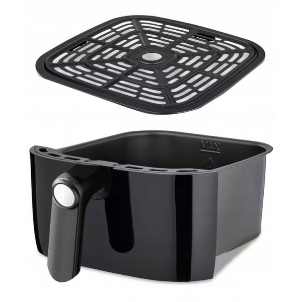 Friteuza cu aer cald  Neagra, putere 1360W, Capacitate 6 Litri, temperatura reglabila [7]