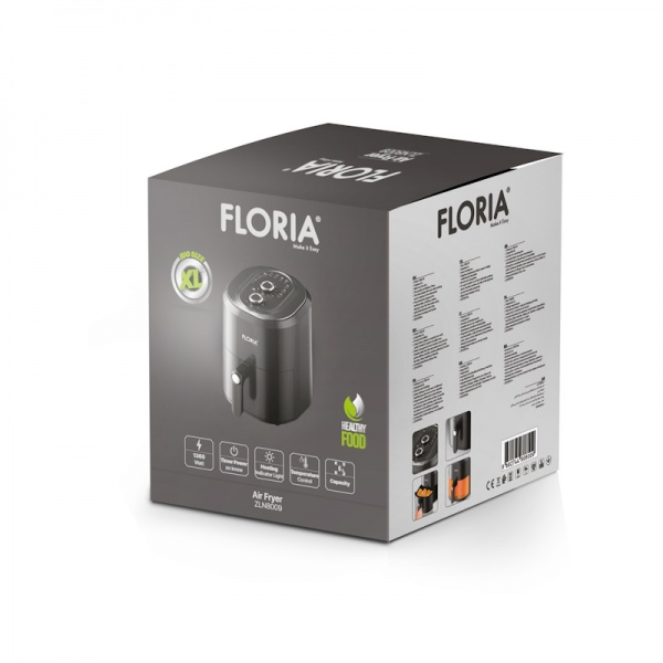 Friteuza cu aer cald  Neagra, putere 1360W, Capacitate 6 Litri, temperatura reglabila [5]