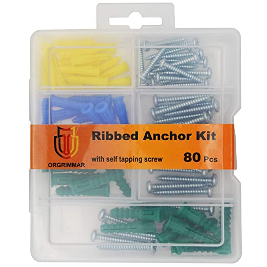 Ancora din plastic pentru gips-carton si șuruburi cu cap cilindric, 80 buc [6]