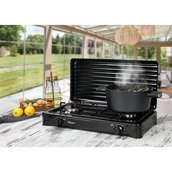 Aragaz 2 ochiuri ,culoare negru utilizare numai GPL butelie [8]