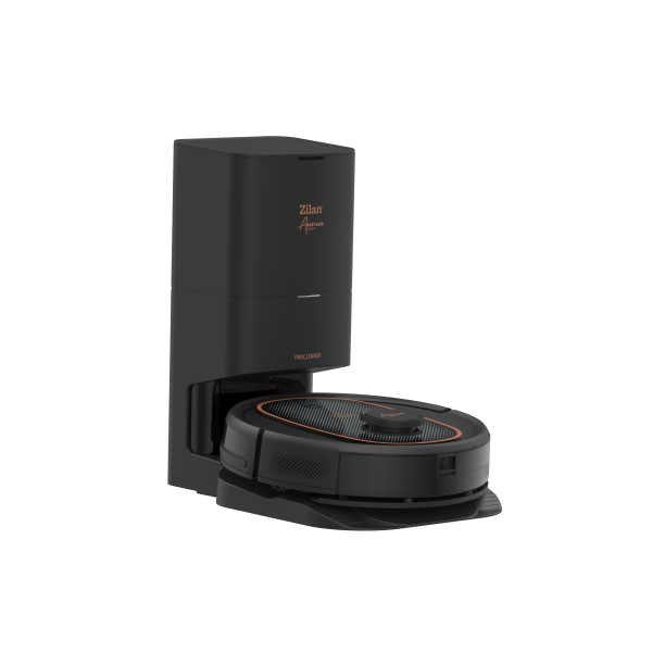 Aspirator robot Zilan Aurum cu statie de colectare praf, Putere 600W, 3 trepte putere, baterie 3200mAh, Control Vocal, WiFi [3]
