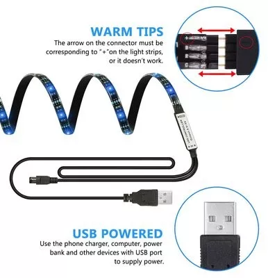 Banda RGB LED strip cu conectare USB,5M [3]
