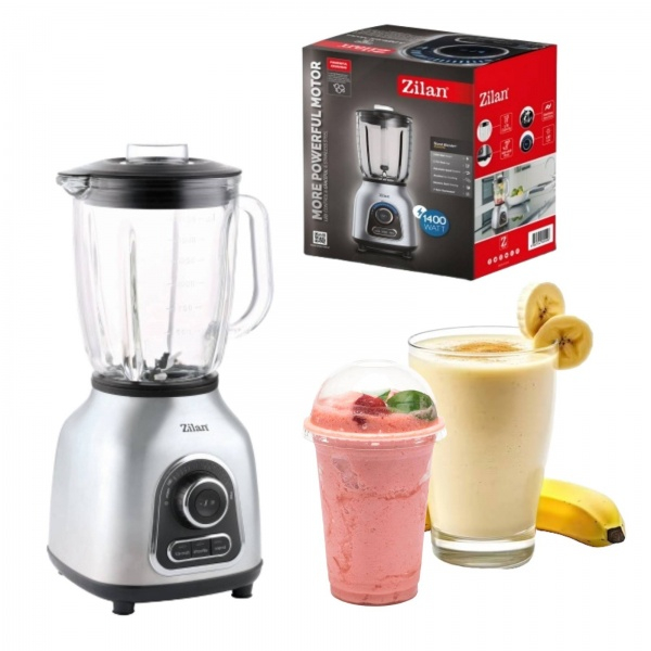Blender Inox, putere 1400 W, capacitate 1.75L, viteza ajustabila [8]