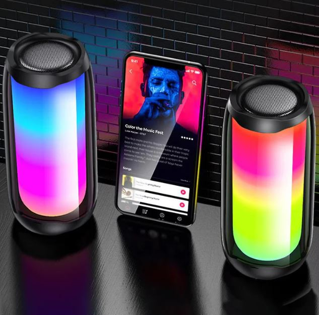 Boxa portabila cu lumini colorate, Bluetooth, PLUSE5 Middle Wirelless [3]