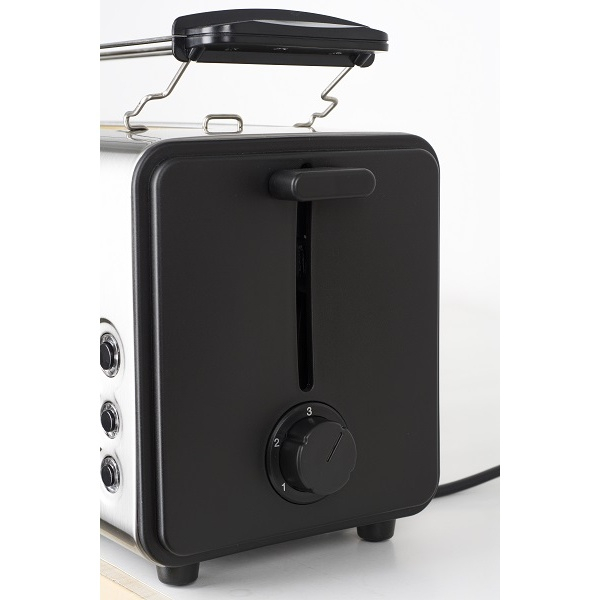 Prajitor paine dublu inox,1300W, 6 grade de rumenire si functii multiple [4]