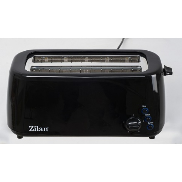 Prajitor paine dublu,1400W, 5 grade rumenire si functii multiple Negru, [8]