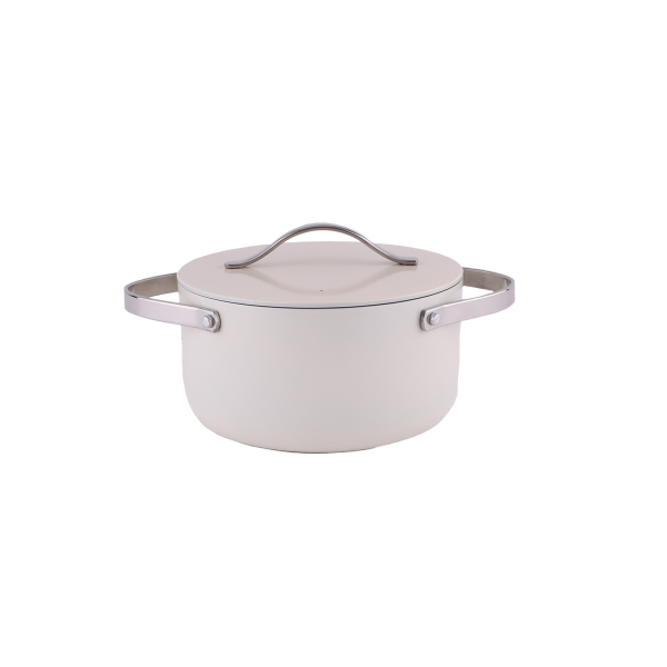Oala din 5 straturi de material, 24 cm diametru, capacitate 5.2l, manere nituite din otel inoxidabil [1]