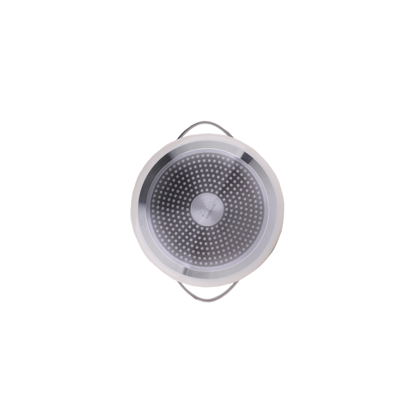 Oala din 5 straturi de material, 20 cm diametru, capacitate 2.7l, Otel inoxidabil, Manere nituite [3]