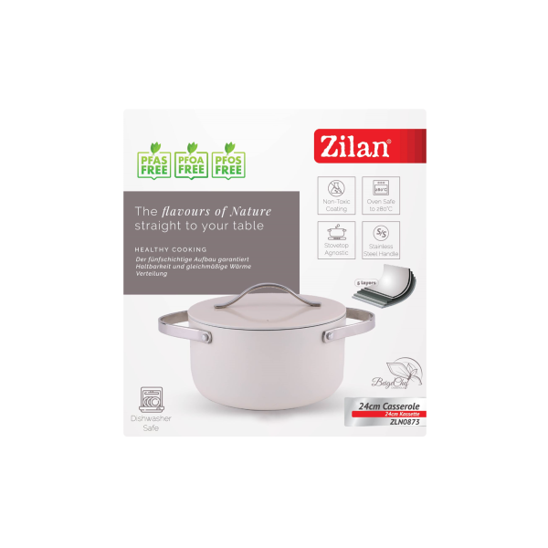 Oala din 5 straturi de material, 24 cm diametru, capacitate 5.2l, manere nituite din otel inoxidabil [4]