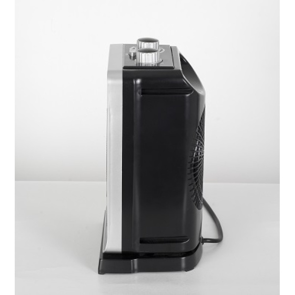 Aeroterma ceramica, Putere 2000W, 2 trepte de reglare temperatura+aer rece, Termostat reglabil, Rezistenta ceramica, Functie oscilatie, Sistem siguranta impotriva rasturnarii si supraincalzirii [4]