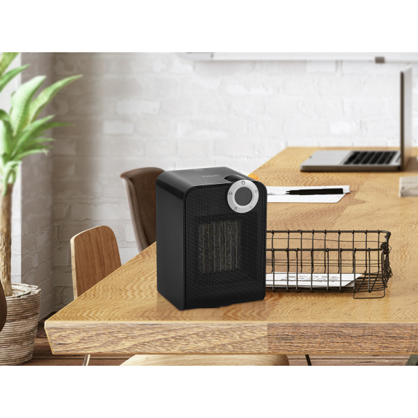 Aeroterma ceramica Negru, 1800W, motor din cupru, rezistenta la apa IPX1 [4]