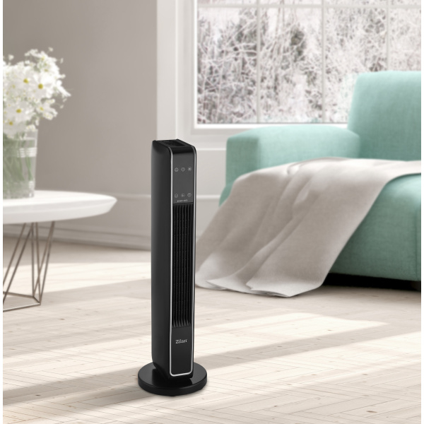 Aeroterma ceramica turn  Negru, 2200W, Ecran cu atingere, Timer 8H [7]