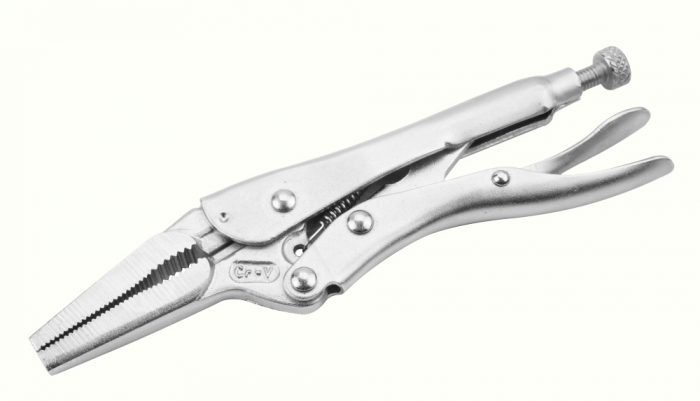 Cleste cu blocarecu falci drepte, 165 mm, Cr-V, Industrial, [1]