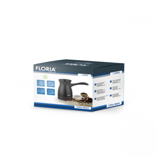 Ibric electric,putere 600W, capacitate 800 ml, 6 cesti, Negru [5]
