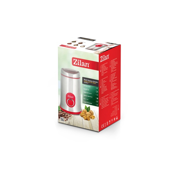 Rasnita cafea electrica,150 W, inox, cutite macinare otel inoxidabil [4]