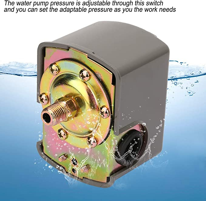 Transparent tomorrow Brim Comutator de presiune a apei - 0,8-5,0 bari, reglabil, dublu arc, pompă de  apă, control presiune, stâlp G1/4"
