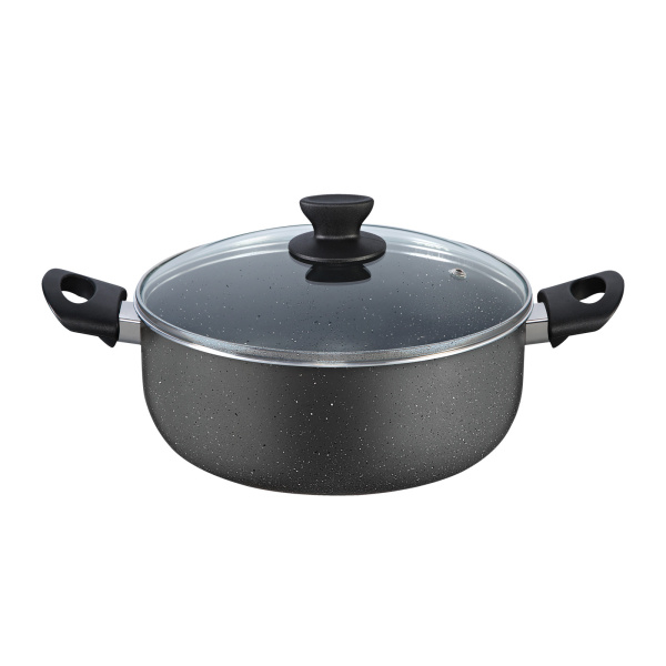 Cratita aluminiu 28 cm, 6L cu capac [1]