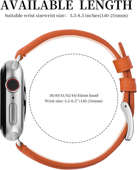 Curea ceas din piele  38mm [3]