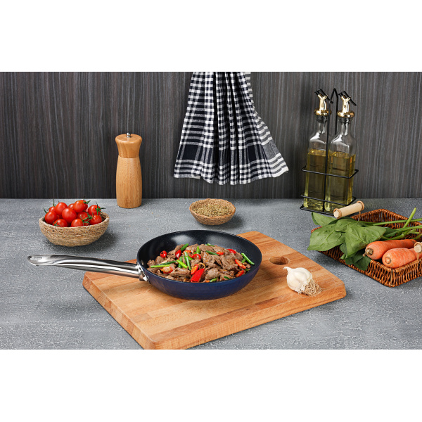 Tigaie diamond, cu baza de inductie, ceramica si inox, usor de spalat, 20 cm,0.95L [8]