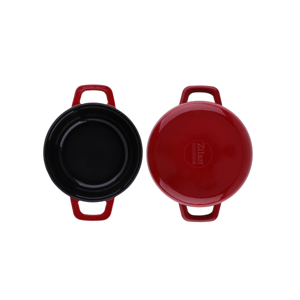 Oala,Din fier turnat sub presiune puternica, 2.6L, Diametru 22 cm, Inaltime 10 cm, Compatibila cuptor si masina de spalat vase [2]