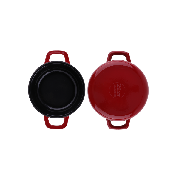 Cratita, Din fier turnat sub presiune puternica, 2.1L, Diametru 24 cm, Inaltime 7 cm, Compatibila cuptor si masina de spalat vase, 7 straturi de material [2]